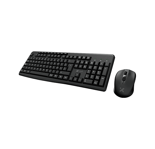 Kit de Teclado y Mouse Inalámbrico Xtech, USB 2.4GHz, Teclas Multimedia, Mouse 4 Teclas, Español  1
