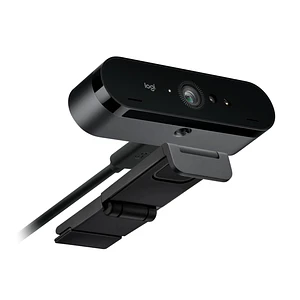 Webcam USB Negra Ultra HD para Videoconferencias Profesionales Logitech BRIO 4K