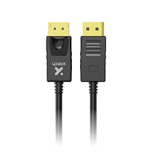 Cable DisplayPort (M) a DisplayPort (M) Xtech, DP 1.2, 32 AWG, 4K 60Hz, 1.8 Metros, Negro