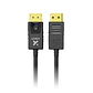 Cable DisplayPort (M) a DisplayPort (M) Xtech, DP 1.2, 32 AWG, 4K 60Hz, 1.8 Metros, Negro - Miniatura 2