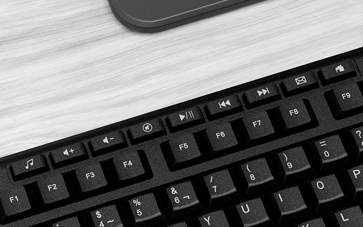 Kit Teclado y Mouse Xtech XTK-302S USB Multimedia Español Oficina Hogar 5