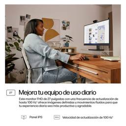 Monitor HP Series 3 Pro 327pf 27 Pulgadas Full HD IPS 100Hz para Oficina y Productividad 9