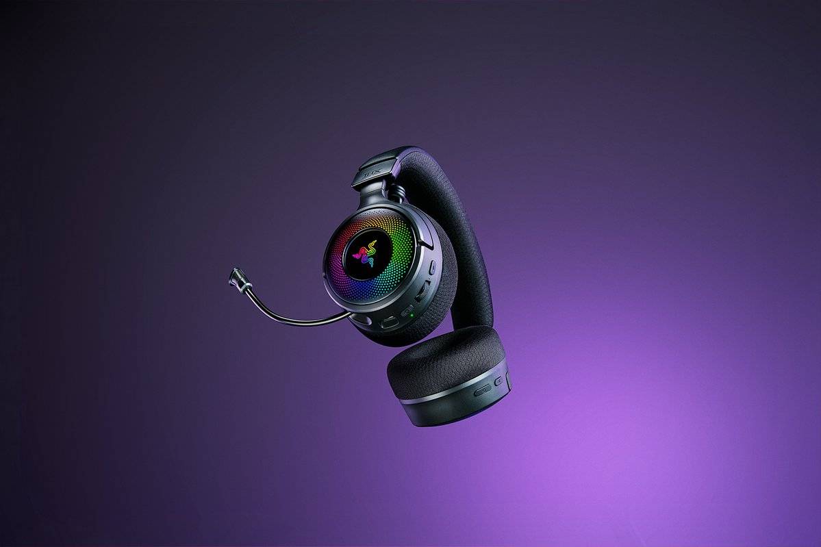 Auriculares Gaming Inalámbricos Razer Kraken V4, Wireless 2.4GHz, Bluetooth 5.3, USB-C, Negro 6