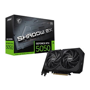 Tarjeta de Video MSI NVIDIA GeForce RTX 5050 SHADOW 2X OC 8GB GDDR6 PCIe 5.0
