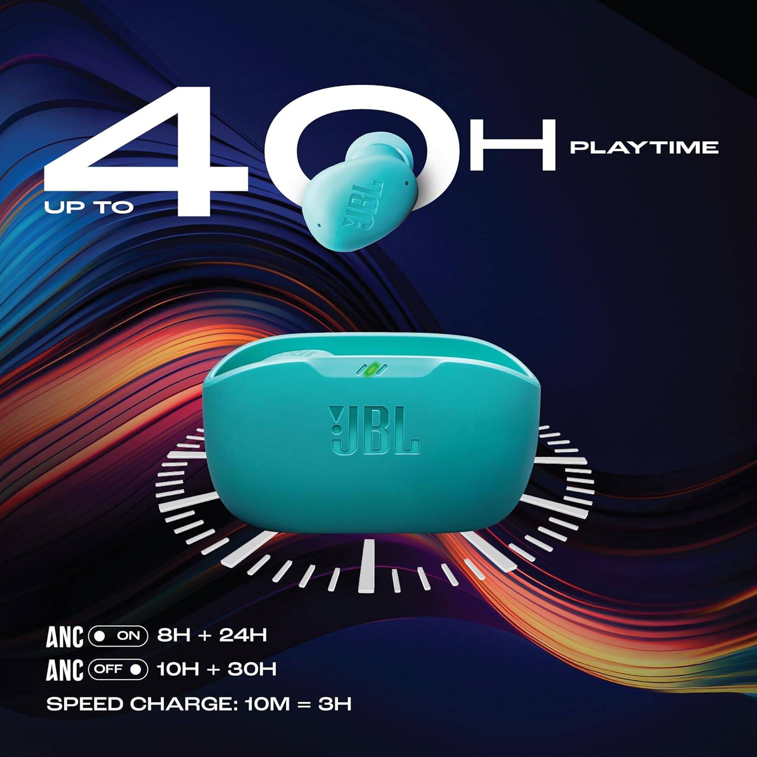 Auriculares JBL Wave Buds 2 in-ear inalámbricos – sonido nítido y diseño discreto (Azul) 5