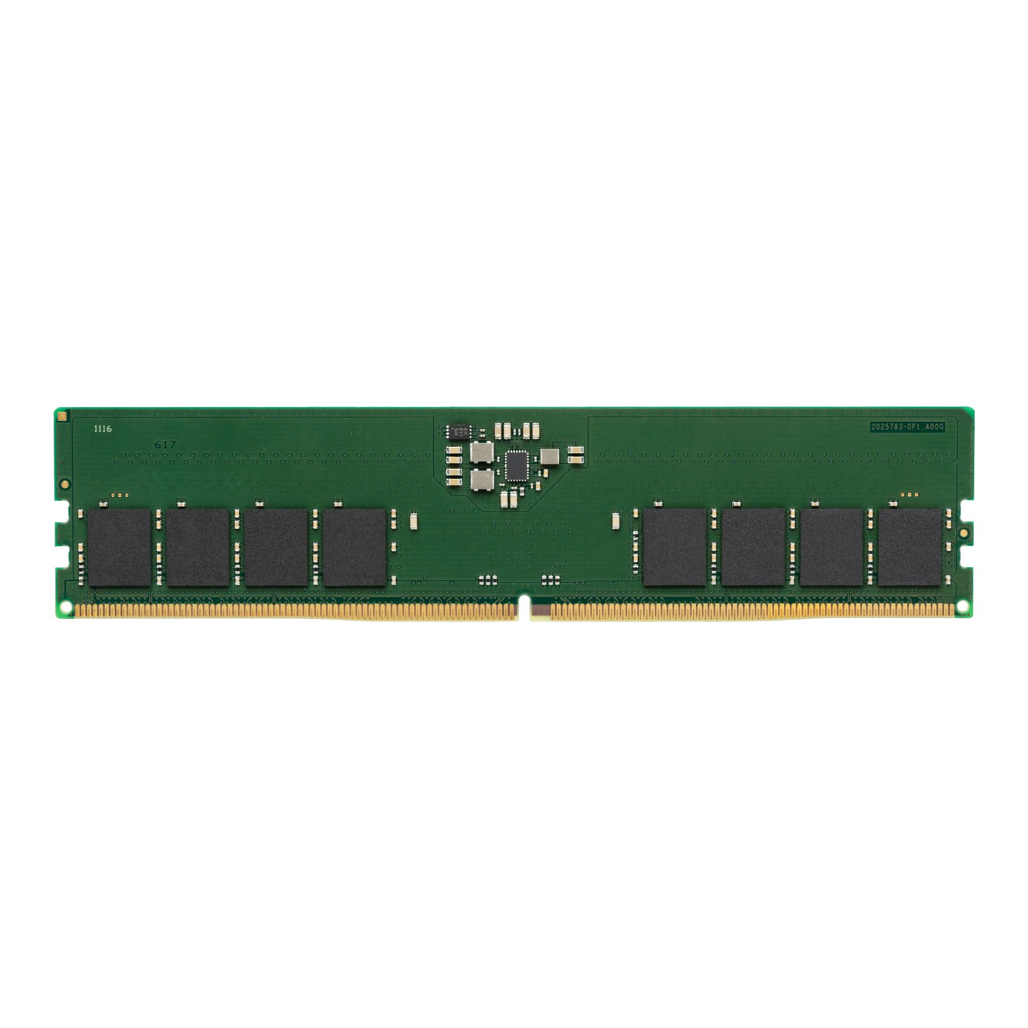 Memoria Ram DDR5 16GB 5600MT/s, Kingston, Non-ECC Unbuffered DIMM CL46 1RX8 1.1V 288-pin 16Gbit 2