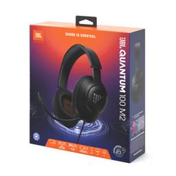 Audifonos Gamer JBL Quantum 100 M2 con sonido envolvente y micrófono claro, JBL QuantumSOUND (Negro) 10