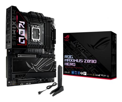 Placa Madre ASUS ROG MAXIMUS Z890 HERO Intel Z890 LGA1851 4xDDR5, 6xM.2, 4x SATA, WiFi 7 ATX 1