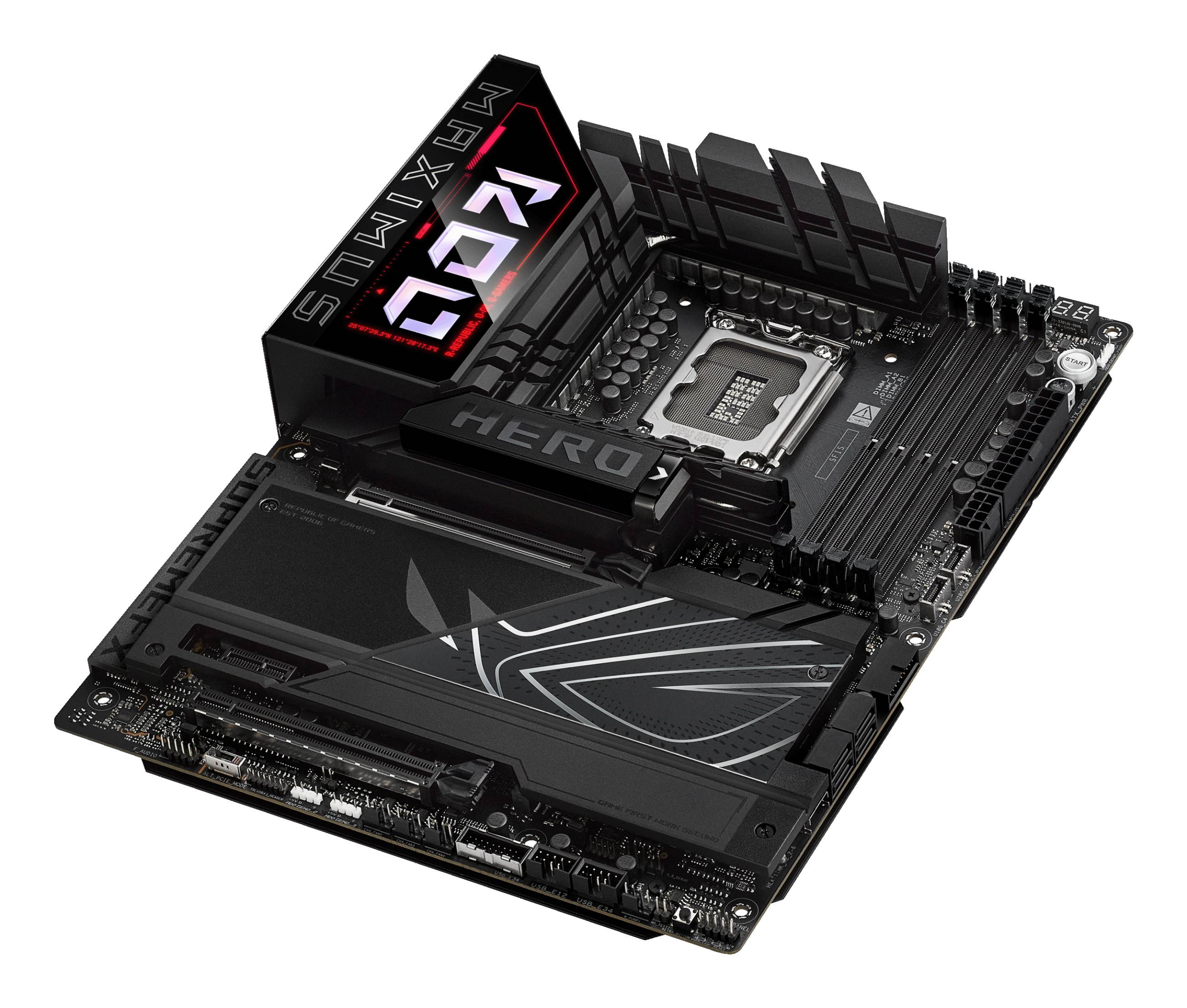 Placa Madre ASUS ROG MAXIMUS Z890 HERO Intel Z890 LGA1851 4xDDR5, 6xM.2, 4x SATA, WiFi 7 ATX 5