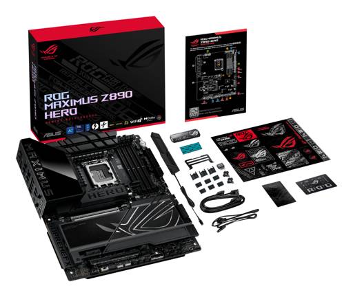Placa Madre ASUS ROG MAXIMUS Z890 HERO Intel Z890 LGA1851 4xDDR5, 6xM.2, 4x SATA, WiFi 7 ATX 14