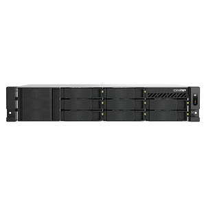 NSA QNAP TS-855eU-RP-8G, Intel Atom C5125 8 núcleos, RAM 8GB, 2U 8 bahías con doble 2.5GbE