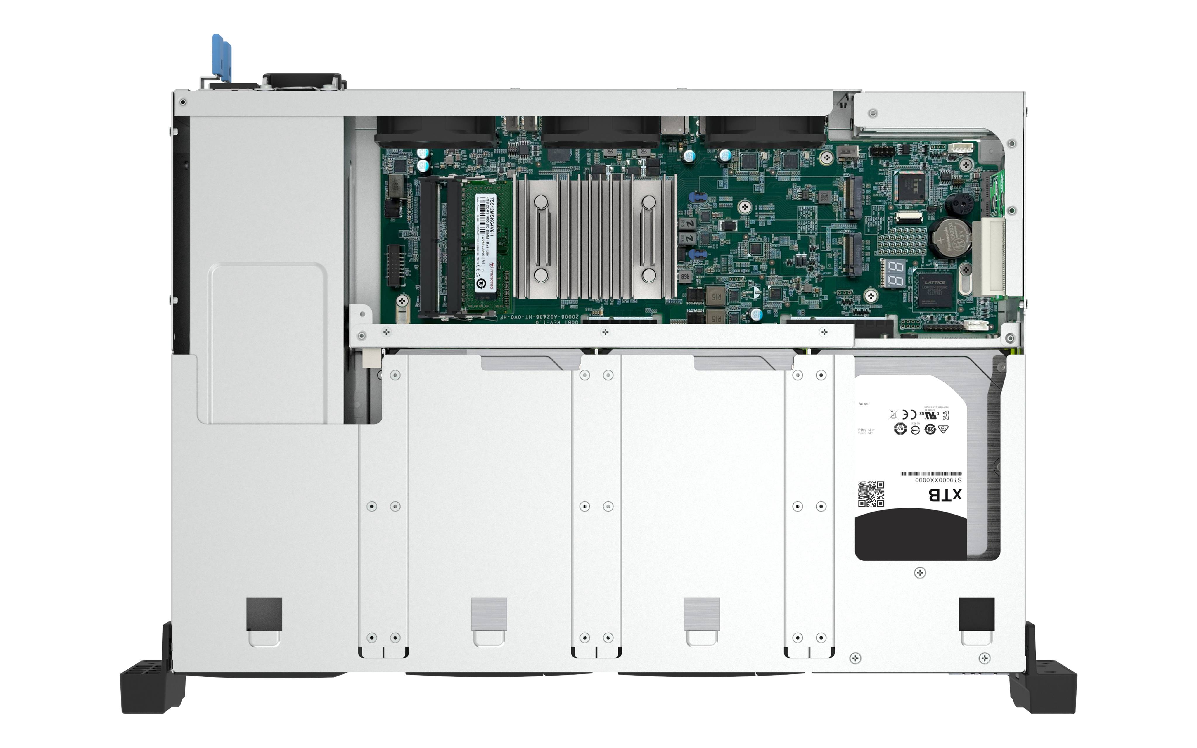 NSA QNAP TS-855eU-RP-8G, Intel Atom C5125 8 núcleos, RAM 8GB, 2U 8 bahías con doble 2.5GbE 5