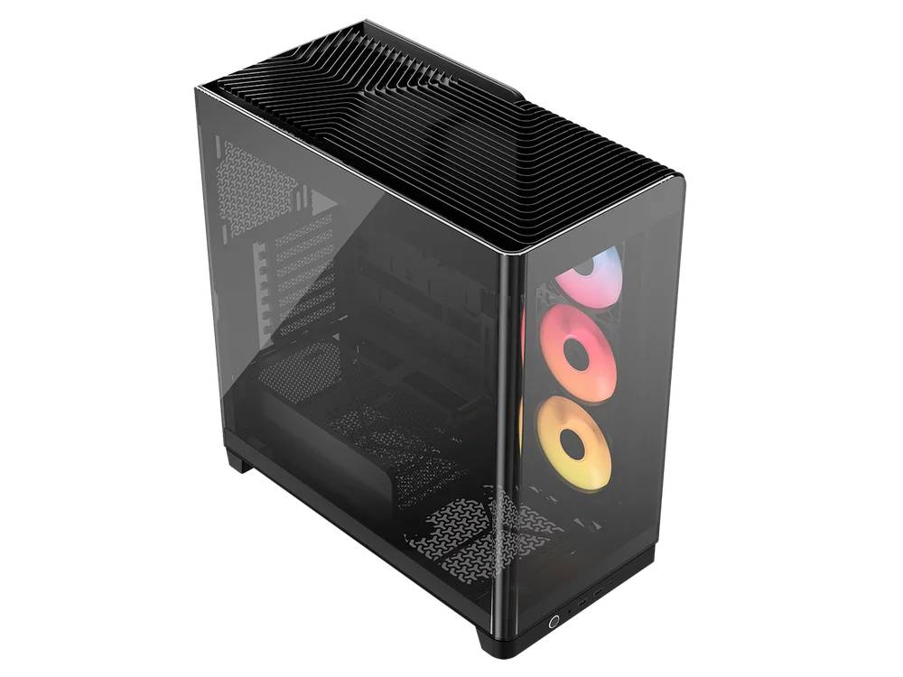 Gabinete Gamer CORSAIR FRAME 4500X RS-R ARGB Mid Tower Cristal Panorámico Negro 1