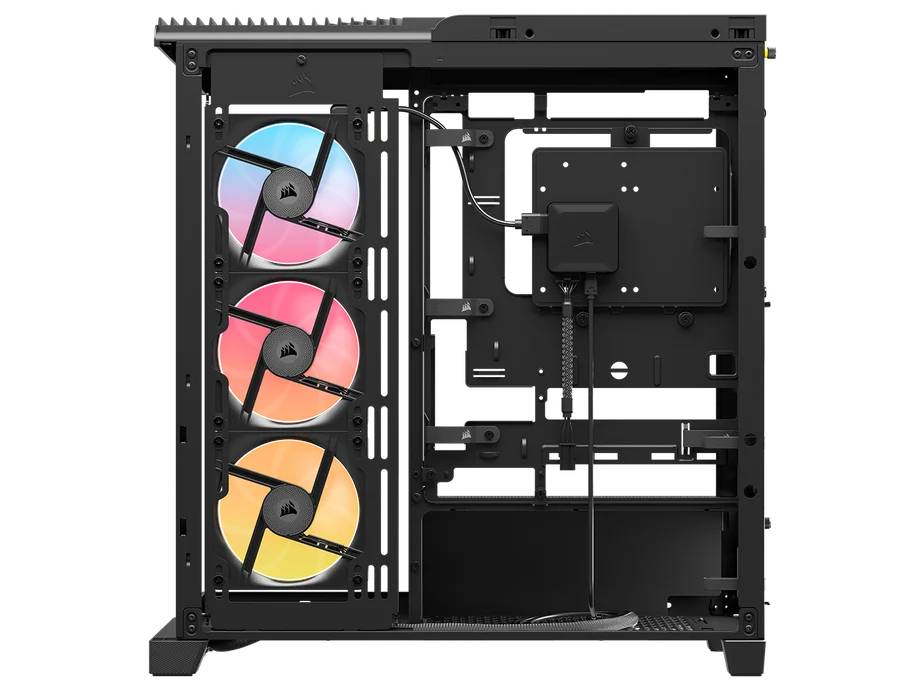 Gabinete Gamer CORSAIR FRAME 4500X RS-R ARGB Mid Tower Cristal Panorámico Negro 3