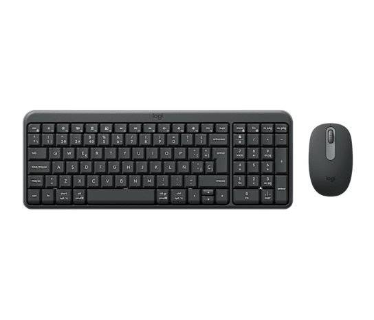 Kit Teclado y mouse Logitech MK250, 1000 DPI, Bluetooh low energy, Inalambrico, Grafito 1