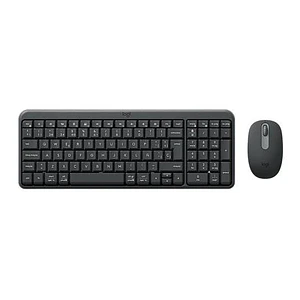Kit Teclado y mouse Logitech MK250, 1000 DPI, Bluetooh low energy, Inalambrico, Grafito