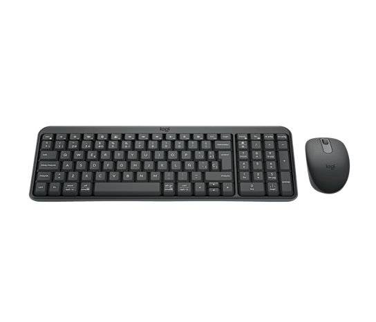 Kit Teclado y mouse Logitech MK250, 1000 DPI, Bluetooh low energy, Inalambrico, Grafito 3