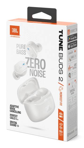 Auriculares JBL Tune Buds 2 in-ear inalámbricos – bajos profundos y estilo compacto (Blanco) 12