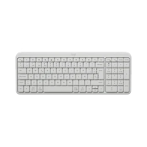 Teclado Inalámbrico Logitech K250, Bluetooth, Numérico, Pilas, Blanco crudo