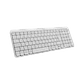 Teclado Inalámbrico Logitech K250, Bluetooth, Numérico, Pilas, Blanco crudo - Miniatura 3