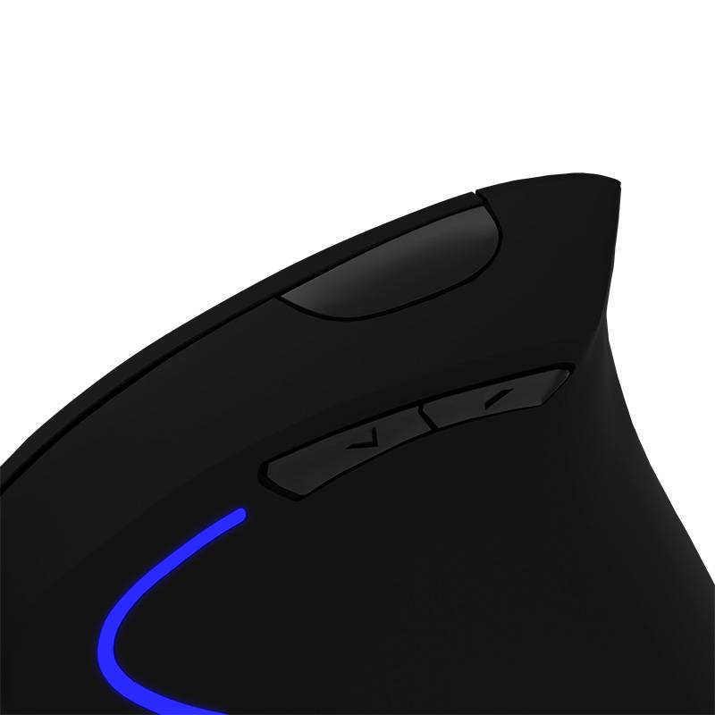 Mouse Inalambrico Vertical Klip Xtreme Everest Max KMW-850, Wireless 2.4GHz, Recargable, Negro 3