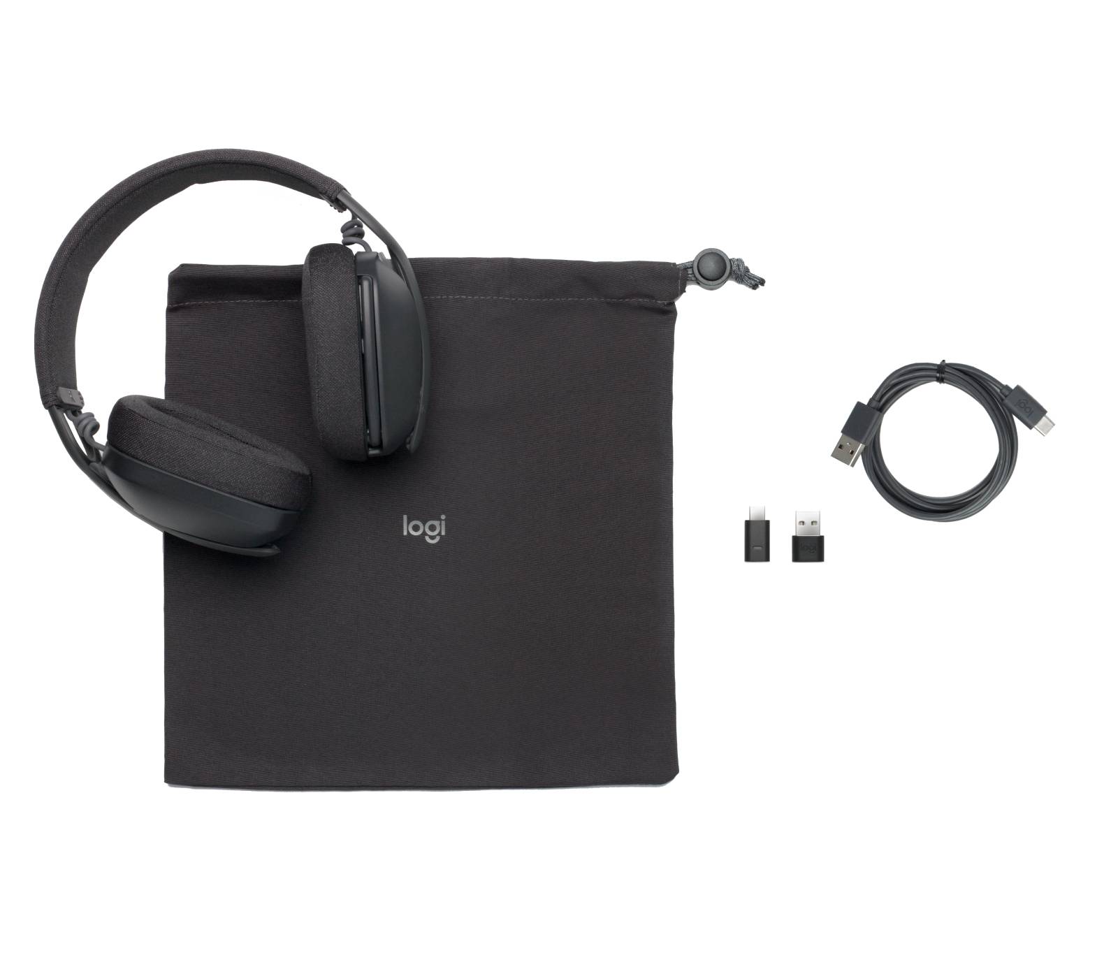 Audífonos Logitech Zone Vibe Wireless Bluetooth con Micrófono Noise Cancelling USB-C y USB-A 5
