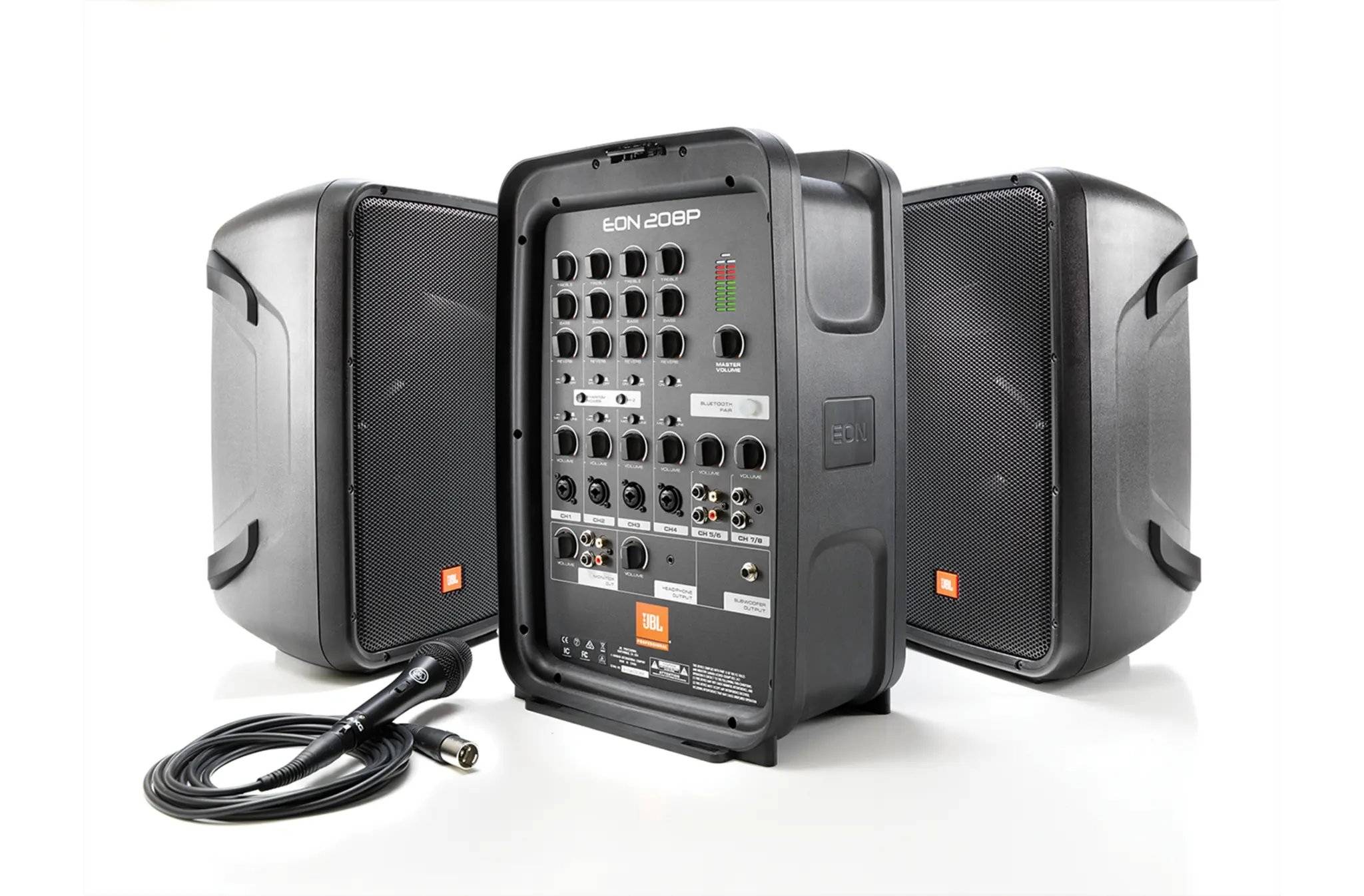 Altavoz Activo JBL EON208P-230 8 in 200W Bluetooth Portatil con Bateria 2