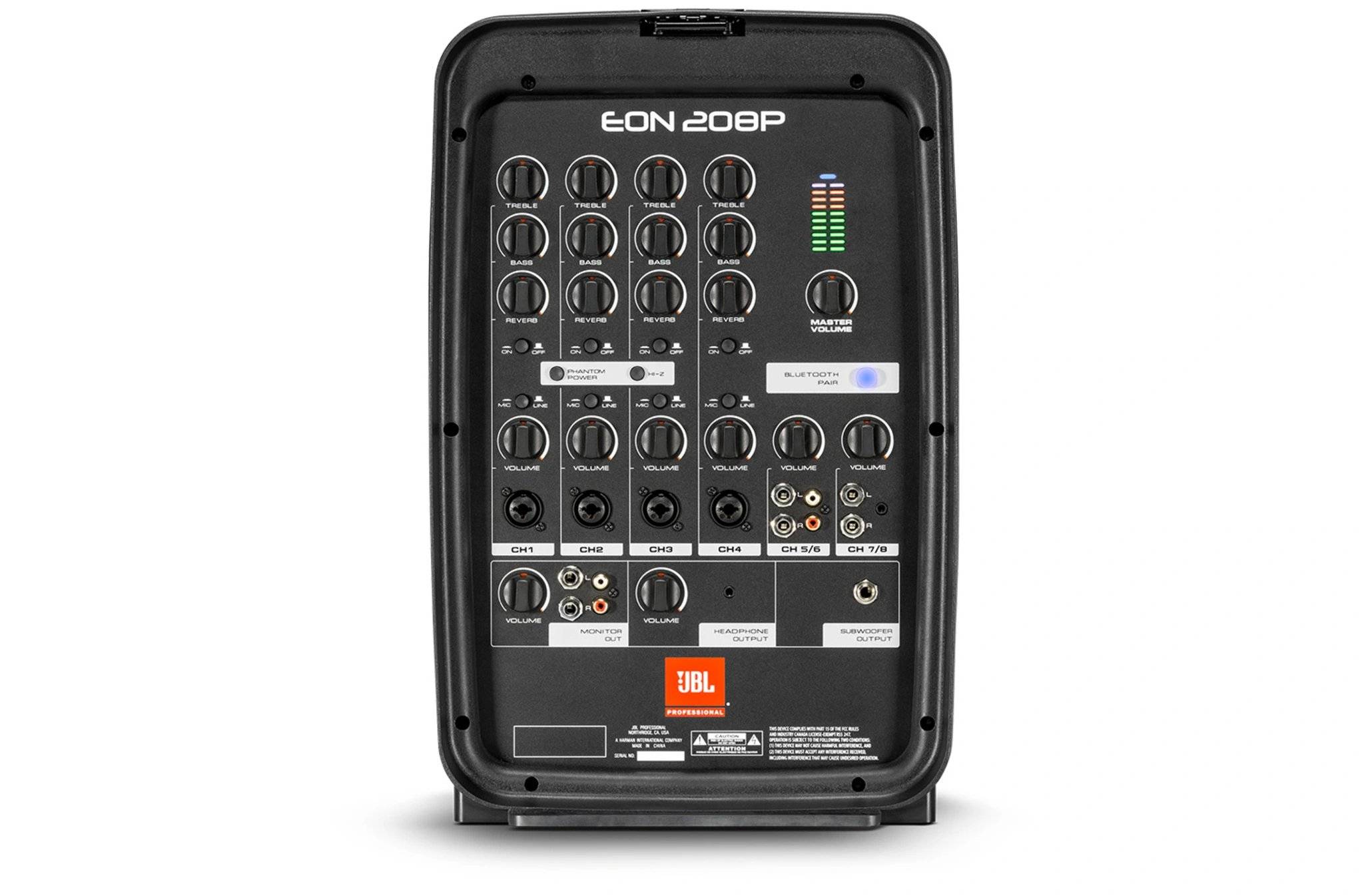 Altavoz Activo JBL EON208P-230 8 in 200W Bluetooth Portatil con Bateria 6