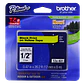 Cinta Laminada Brother TZE-S631, Fondo Amarillo con Texto Negro, 12mm, 8 Metros - Miniatura 4
