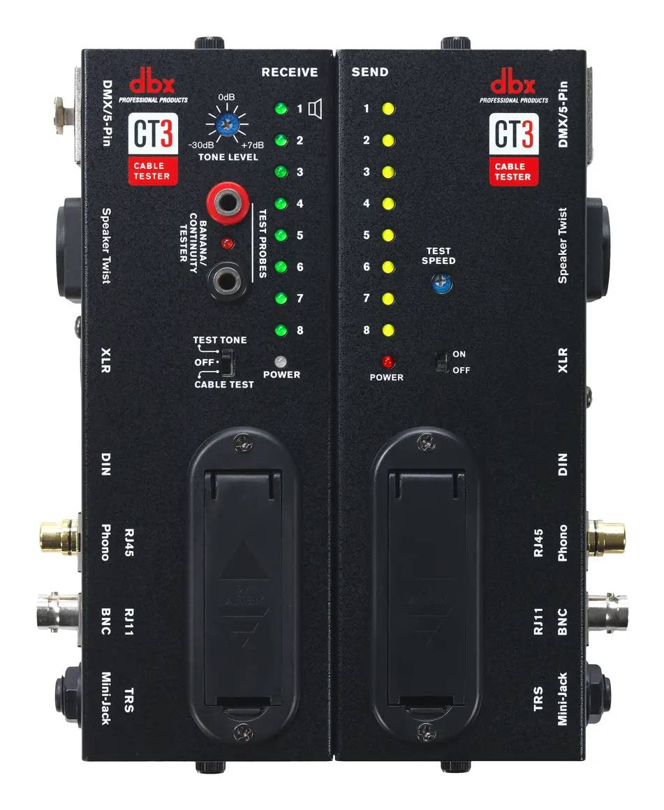 Tester de Cables Profesional DBX CT?3 para Audio, Micrófono y Red 2