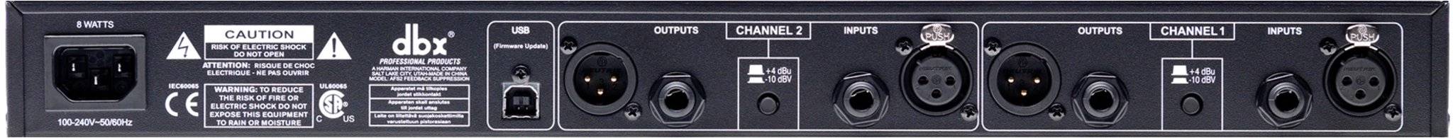 Supresor de Retroalimentación DBX AFS2 Procesador Estéreo con 24 Filtros por Canal 2