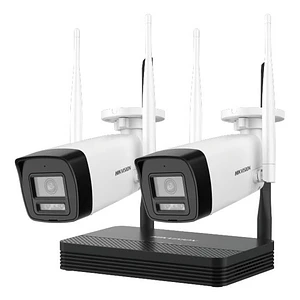 Kit de Videovigilancia Hikvision NKS422W0H - 2 Camaras Bullet WiFi 2 MP con NVS integrado