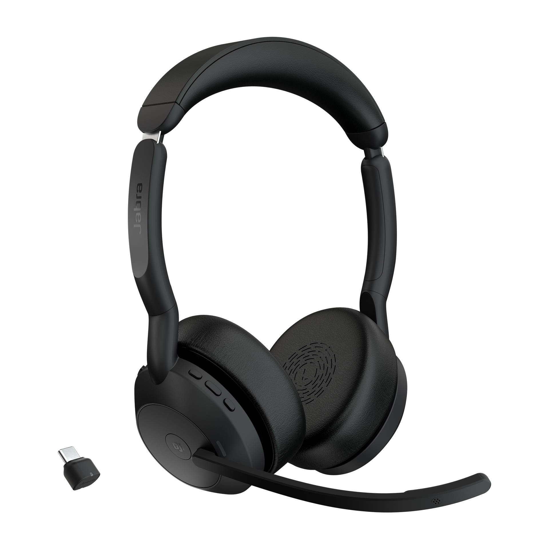 Audífono Inalámbrico Jabra Evolve2 55 Link 380c MS Stereo, Bluetooth 1