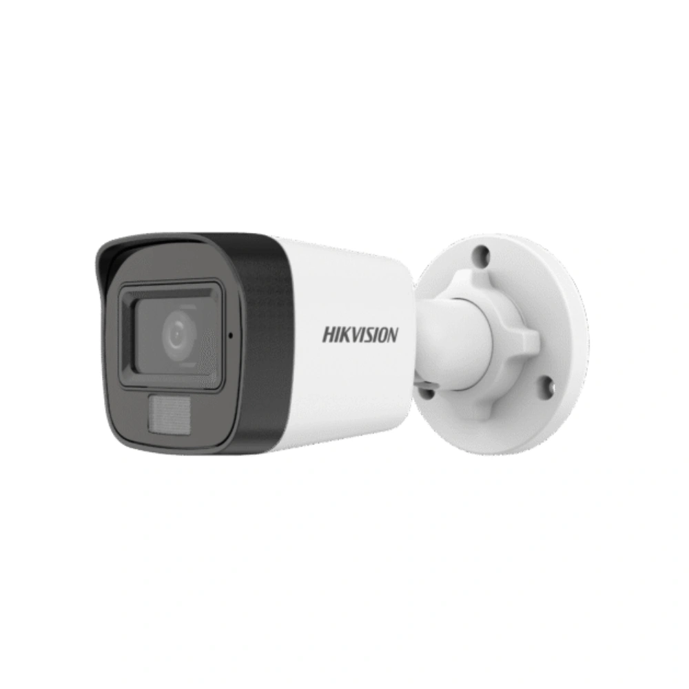 Cámara de Vigilanica bullet 2MP Hikvision DS-2CE16D0T-LPFS, IR 25m, luz 20m, IP67, micro 1