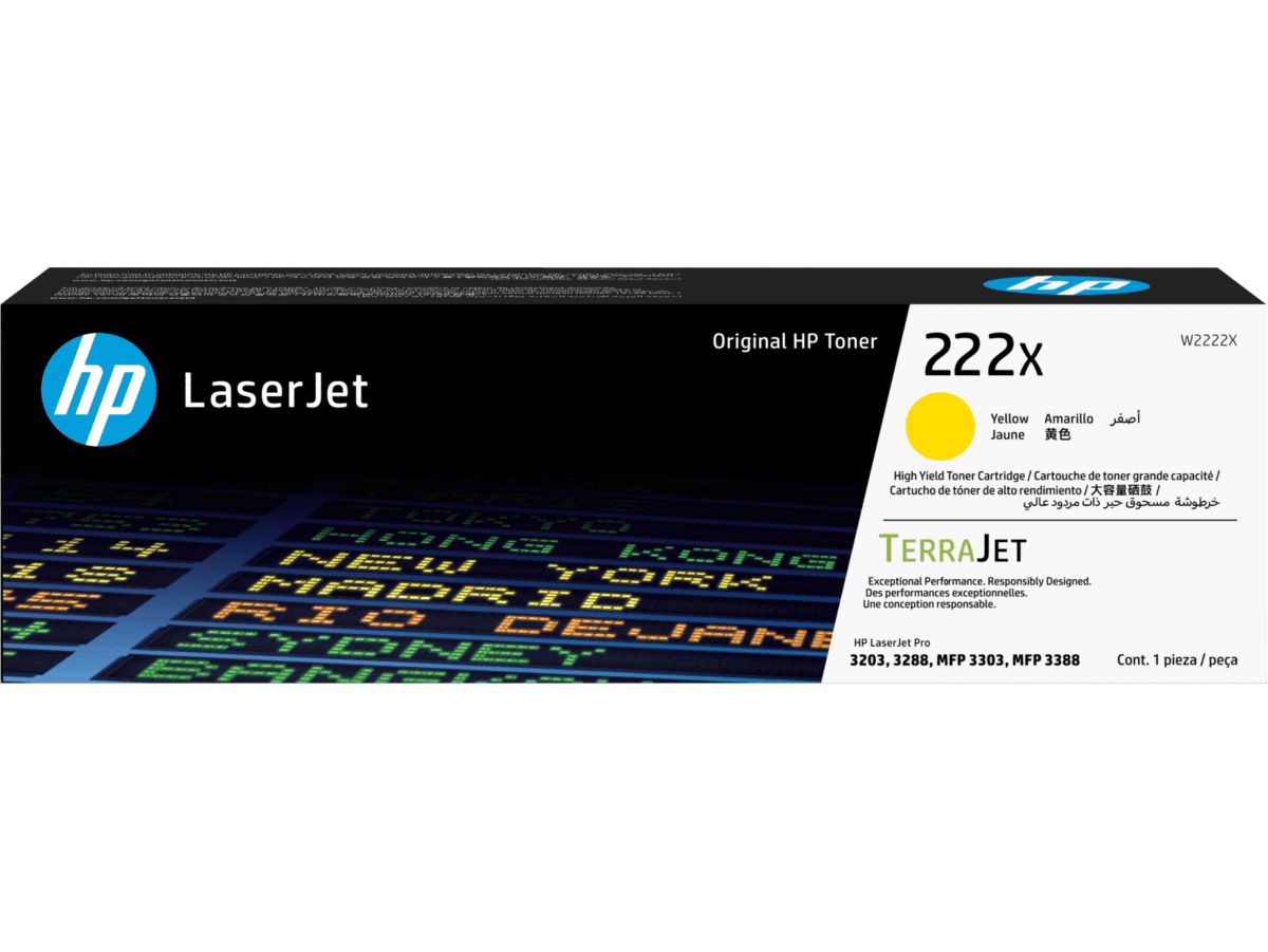 Cartucho de Tóner LaserJet HP 222X, 2500 Paginas, Amarillo  2