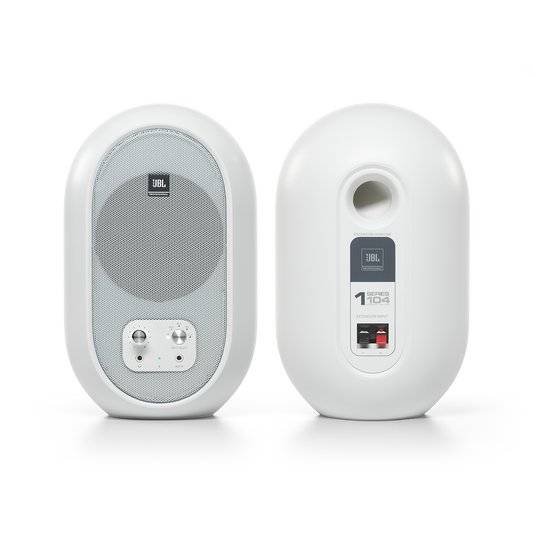 Monitor Activo JBL 104-BT 4.5 Pulgadas Coaxial con Bluetooth 60W Estudio Blanco 5