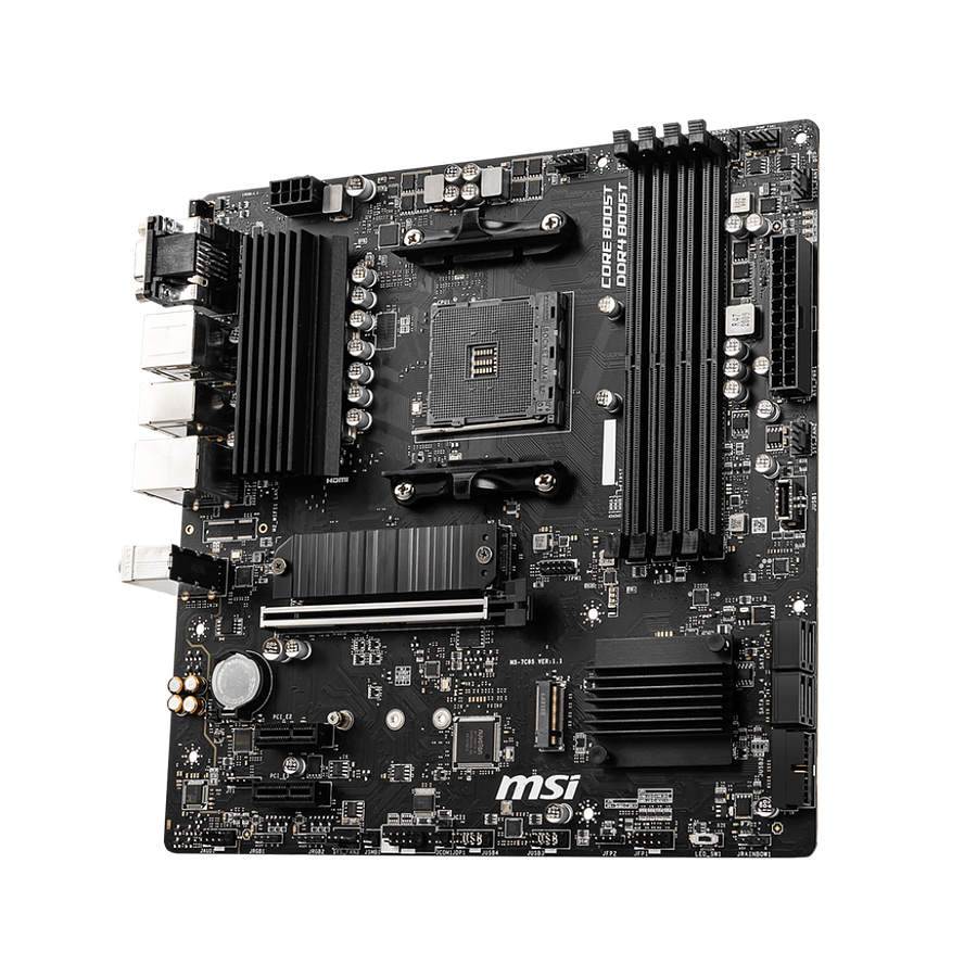 Placa Madre MSI B550M PRO-VDH, AMD Socket AM4, 4xDDR4, VGA, DP, HDMI, 4xSATA, 2xM.2, Micro-ATX 4