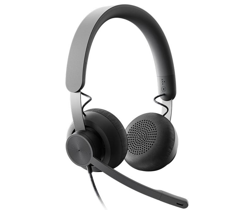 Audífonos con Micrófono Logitech Zone, Cancelación de Ruido, USB-C, para Microsoft Teams, Negro 1