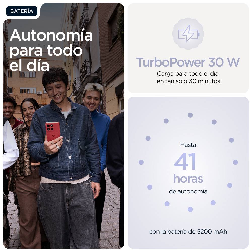 Smartphone Motorola Moto G86 5G 256GB, Pantalla 6,67