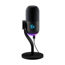 Micrófono Gamer Logitech G Yeti GX, RGB dinámico para gaming con LIGHTSYNC, Blue VO!CE 1