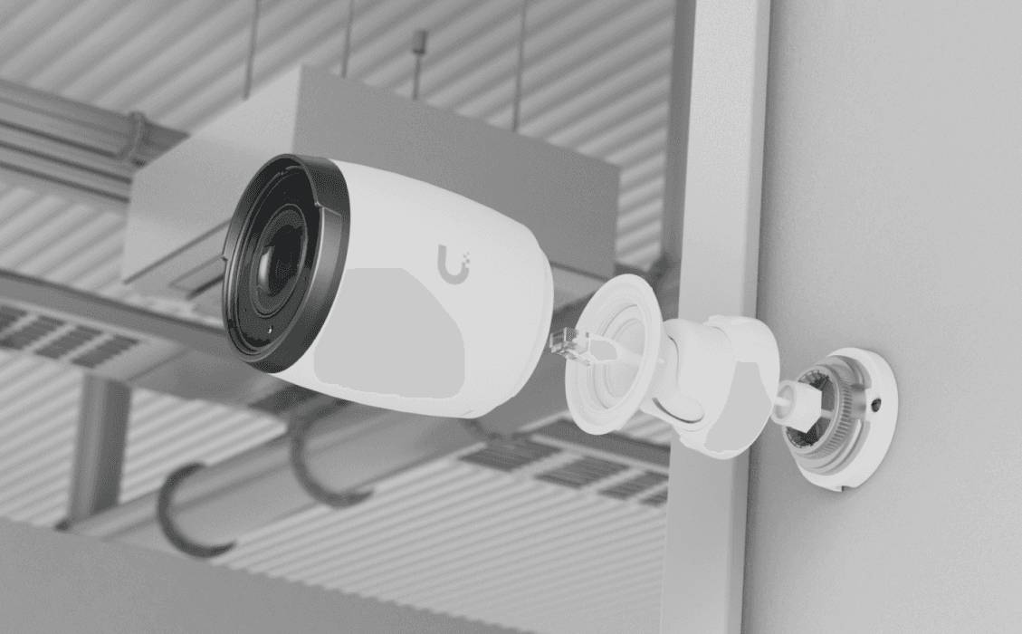 Camara IP Ubiquiti UVC-AI-PRO-WHITE 4K zoom optico AI color blanco industrial 3