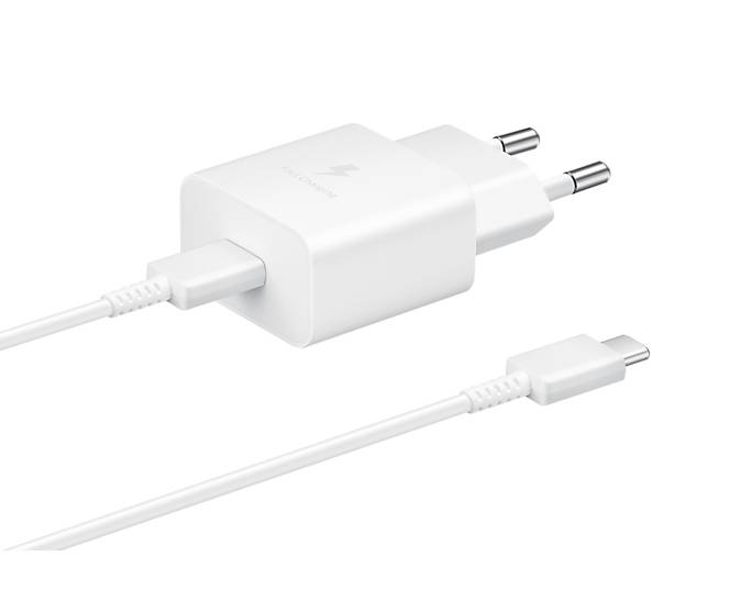 Cargador Original Samsung EP-T1510XWEGCH 15W - USB-C, carga rapida, blanco, compacto 5