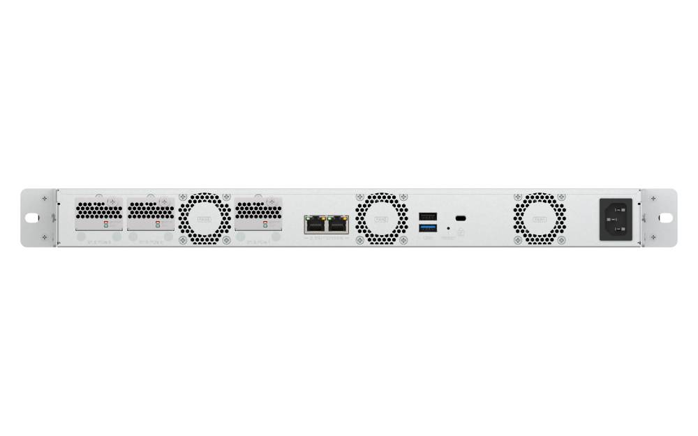 Servidor NAS QNAP TS-h765eU 1U Intel Atom 8GB DDR5 4 Bahías Hot-Swap QuTS hero 8