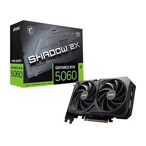 Tarjeta de Video MSI GeForce RTX 5060 8G SHADOW 2X OC, 8GB GDDR7, 1x HDMI, 3x DisplayPort