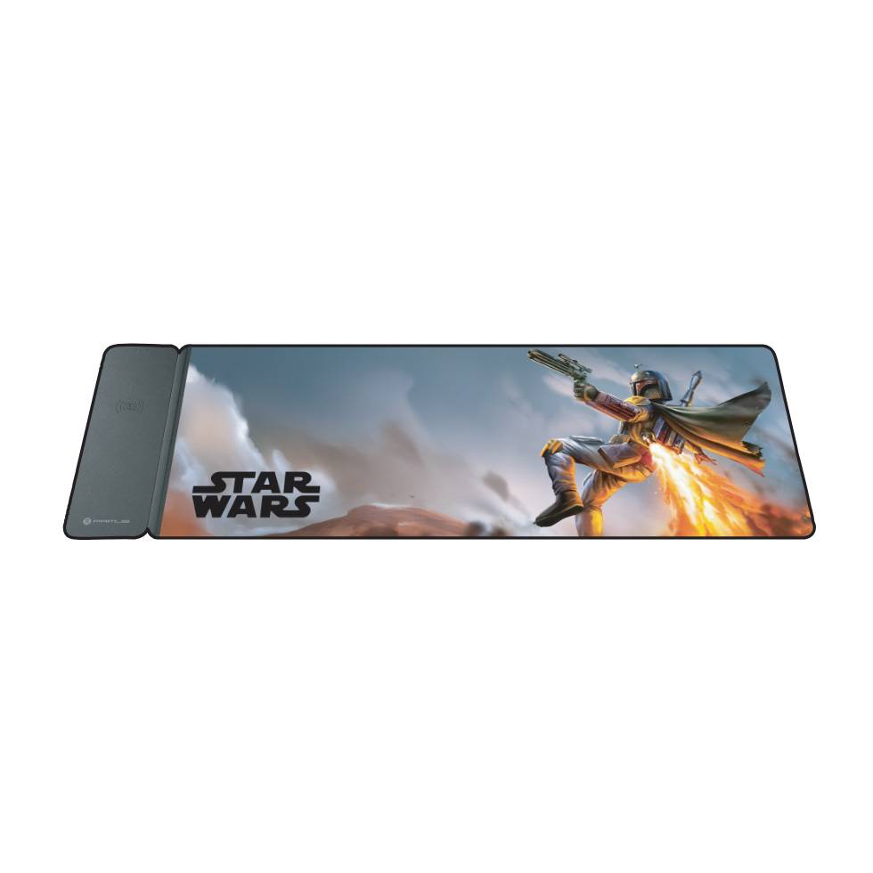 Mousepad con Base de Carga Inalámbrica Primus Arena Pro Star Wars Limited Edition, Boba Fett  3