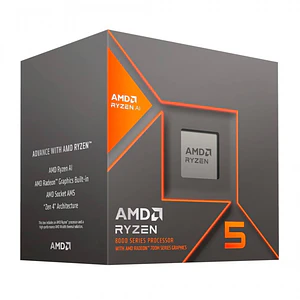 Procesador AMD Ryzen 5 8400F, AM5, 6 núcleos / 12 hilos, Hasta 4.7 GHz, 65W