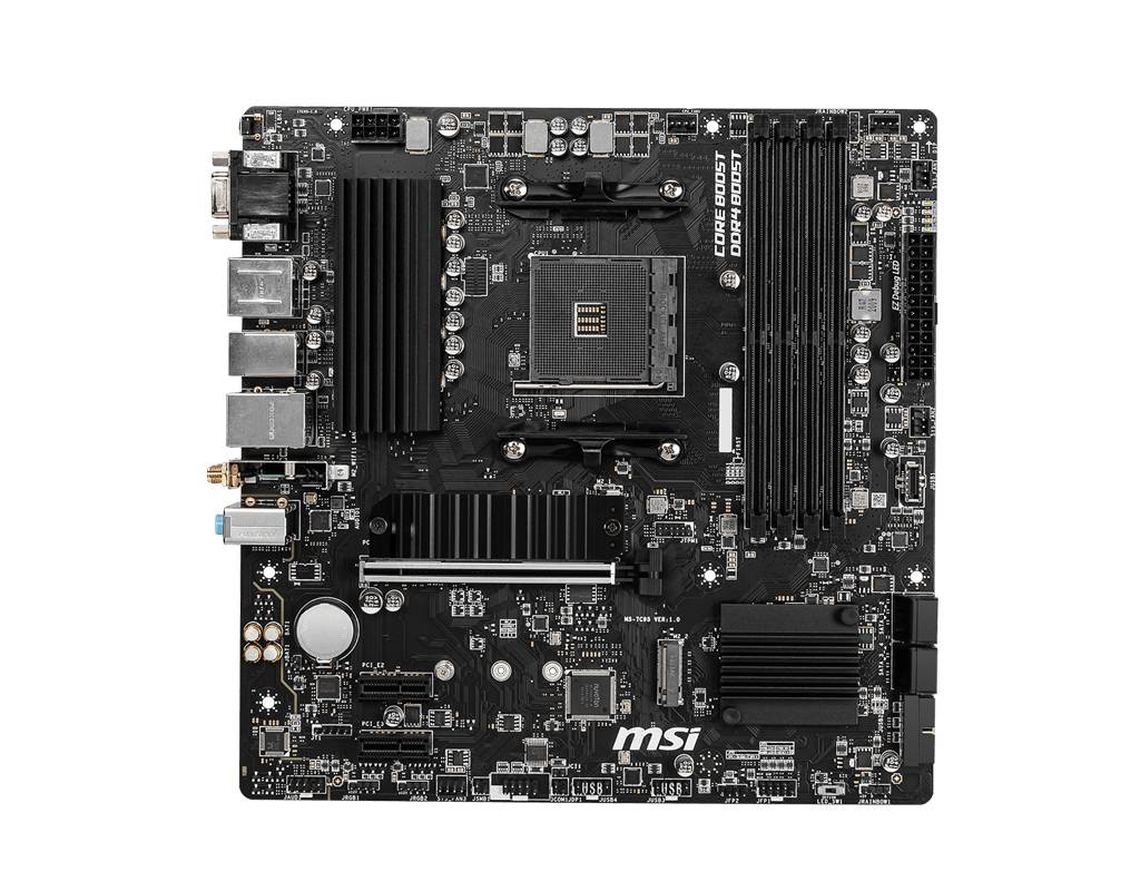 Placa Madre MSI B550M PRO-VDH WIFI, AMD B550, Socket AM4, 4xDDR4, 2xM2, Micro-ATX 3