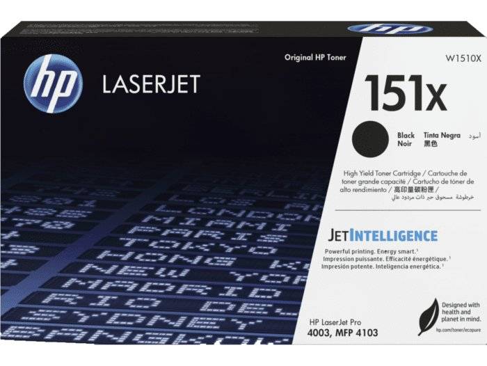 Cartucho de Tóner Original HP LaserJet 151X, Negro (aproximadamente 9700 páginas), W1510X 1