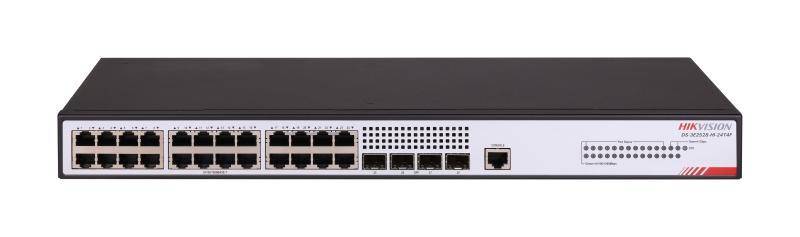 Switch Smart Managed 24 puertos Gigabit, 4 uplinks SFP, Hikvision DS-3E2528-HI-24T4F 2