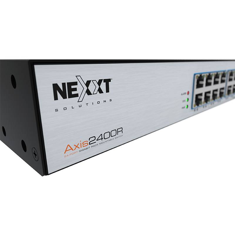 Switch Nexxt Axis2400R 24 Puertos PoE+ Gigabit Rack Alto Rendimiento Empresarial 2